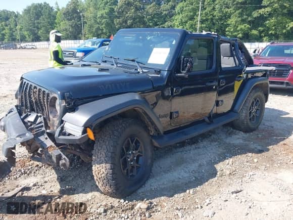 2024 Jeep Wrangler Sport S с VIN 1C4PJXDN5RW104522, выставлен на аукционе IAAI как лот 42564750 с пробегом 24 288 миль миль и . История ставок и продаж доступна на DreamBid. Изображение 2.