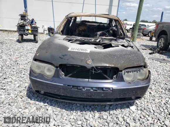 2004 BMW 7 Series 745Li with VIN WBAGN63494DS49538, listed as a Copart auction lot 55142955 with Not provided miles and Non repairable. Bid and sale history available at DreamBid. Image 5.