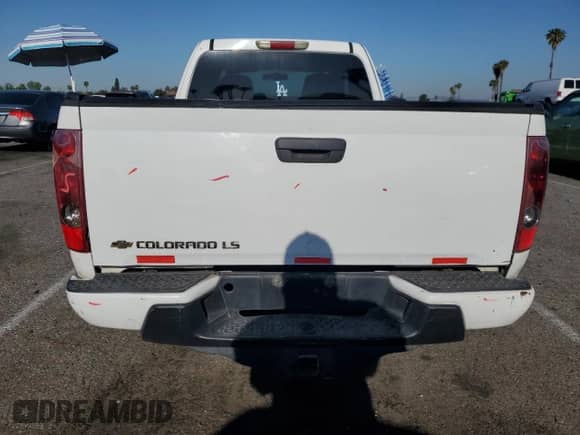 2008 Chevrolet Colorado LS with VIN 1GCCS299888194519, listed as a Copart auction lot 54555465 with 191,160 mi miles and Salvage title. Bid and sale history available at DreamBid. Image 6.