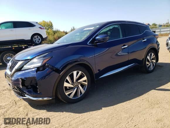 2021 Nissan Murano SL with VIN 5N1AZ2CS8MC109924, listed as a Copart auction lot 81410825 with 73,633 mi miles and Salvage title. Bid and sale history available at DreamBid. Image 1.