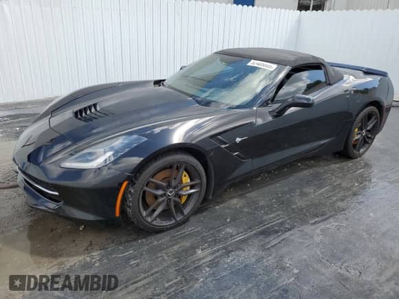 2014 Chevrolet Corvette Z51 3LT with VIN 1G1YL3D74E5131261, listed as a Copart auction lot 52405805 with Not provided miles and Salvage title. Bid and sale history available at DreamBid. Image 1.
