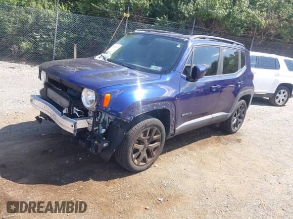 2017 Jeep Renegade Latitude with VIN ZACCJBBB3HPE96177, listed as a IAAI auction lot 42833935 with 97,674 mi miles and . Bid and sale history available at DreamBid. Image 2.