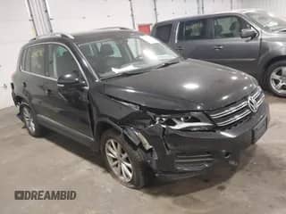 2017 Volkswagen Tiguan Wolfsburg Edition with VIN WVGSV7AX9HK028289, listed as a IAAI auction lot 42145796 with 132,684 mi miles and . Bid and sale history available at DreamBid. Image 1.