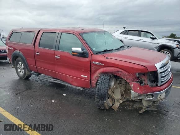 2013 Ford F-150 Lariat with VIN 1FTFW1ET1DKF72240, listed as a Copart auction lot 84885545 with 193,067 mi miles and Salvage title. Bid and sale history available at DreamBid. Image 4.