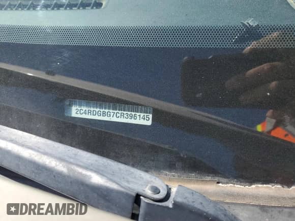 2012 Dodge Grand Caravan SE с VIN 2C4RDGBG7CR396145, выставлен на аукционе Copart как лот 55047344 с пробегом 266 005 миль миль и Чистый • Clean title. История ставок и продаж доступна на DreamBid. Изображение 13.