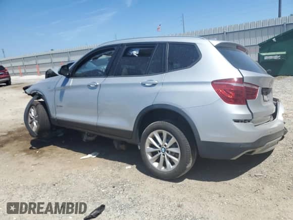 2017 BMW X3 sDrive28i with VIN 5UXWZ7C34H0X40966, listed as a Copart auction lot 71426855 with Not provided miles and Salvage title. Bid and sale history available at DreamBid. Image 2.
