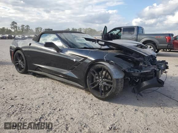 2015 Chevrolet Corvette Z51 1LT with VIN 1G1YG3D70F5105746, listed as a Copart auction lot 87273415 with 29,586 mi miles and Salvage title. Bid and sale history available at DreamBid. Image 4.
