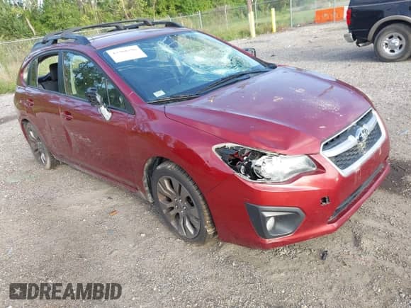 2013 Subaru Impreza Special Sports Premium with VIN JF1GPAL66DH212298, listed as a IAAI auction lot 43360386 with 129,058 mi miles and . Bid and sale history available at DreamBid. Image 1.