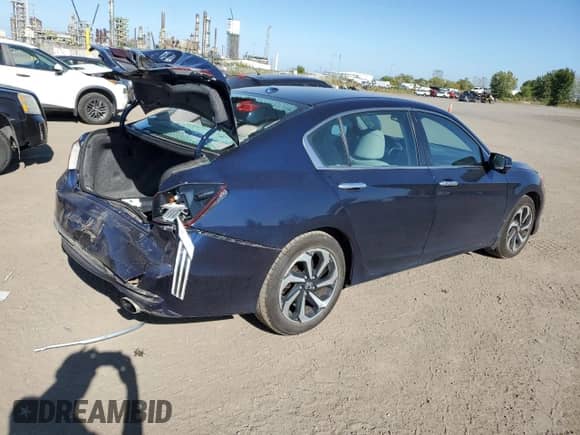 2017 Honda Accord EX-L с VIN 1HGCR2F81HA804620, выставлен на аукционе Copart как лот 80574175 с пробегом 99 277 миль миль и Списание • Salvage title. История ставок и продаж доступна на DreamBid. Изображение 3.