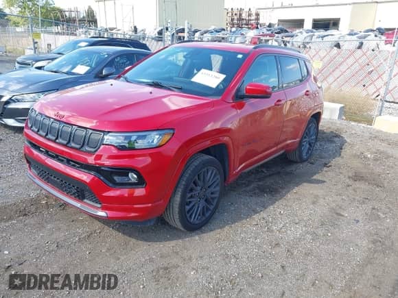 2022 Jeep Compass Limited with VIN 3C4NJDCB9NT157611, listed as a IAAI auction lot 43313280 with 59,475 mi miles and . Bid and sale history available at DreamBid. Image 2.
