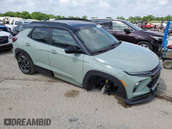 2024 Chevrolet TrailBlazer RS с VIN KL79MUSL7RB132665, выставлен на аукционе Copart как лот 61226945 с пробегом 16 010 миль миль и Списание • Salvage title. История ставок и продаж доступна на DreamBid. Изображение 4.