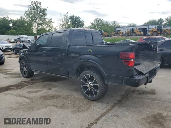 2012 Ford F-150 Lariat with VIN 1FTFW1E67CFA86419, listed as a Copart auction lot 61428435 with 153,516 mi miles and Salvage title. Bid and sale history available at DreamBid. Image 2.