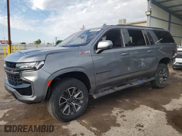 2022 Chevrolet Suburban Z71 с VIN 1GNSKDKD1NR201703, выставлен на аукционе Copart как лот 70318525 с пробегом Не указан миль и Списание • Salvage title. История ставок и продаж доступна на DreamBid. Изображение 1.
