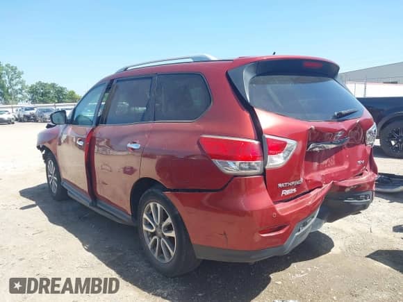 2013 Nissan Pathfinder SV with VIN 5N1AR2MNXDC602402, listed as a IAAI auction lot 42795321 with 158,162 mi miles and . Bid and sale history available at DreamBid. Image 3.