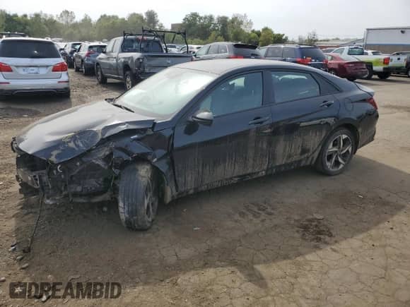 2023 Hyundai Elantra SEL with VIN KMHLS4AG9PU430098, listed as a Copart auction lot 84451695 with Not provided miles and Salvage title. Bid and sale history available at DreamBid. Image 1.
