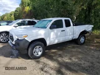 2021 Toyota Tacoma SR with VIN 3TYSX5EN5MT007636, listed as a Copart auction lot 82078735 with 106,639 mi miles and Salvage title. Bid and sale history available at DreamBid. Image 1.