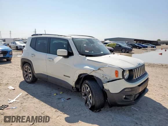 2018 Jeep Renegade Altitude with VIN ZACCJABB7JPG86886, listed as a Copart auction lot 80144975 with 65,437 mi miles and Salvage title. Bid and sale history available at DreamBid. Image 4.