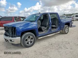 2014 Chevrolet Silverado 1500 LT with VIN 3GCUKREC1EG447751, listed as a Copart auction lot 85523495 with 139,892 mi miles and Salvage title. Bid and sale history available at DreamBid. Image 1.