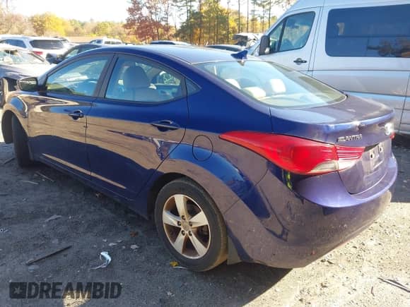 2013 Hyundai Elantra GLS with VIN 5NPDH4AE5DH154403, listed as a IAAI auction lot 43499515 with 94,725 mi miles and . Bid and sale history available at DreamBid. Image 3.