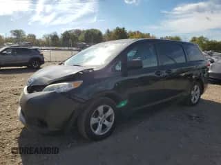 2012 Toyota Sienna with VIN 5TDZK3DC9CS275794, listed as a Copart auction lot 82216295 with 130,044 mi miles and Salvage title. Bid and sale history available at DreamBid. Image 1.