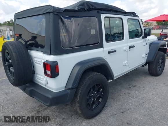 2024 Jeep Wrangler Sport S с VIN 1C4PJXDG9RW308614, выставлен на аукционе IAAI как лот 42026232 с пробегом 4 987 миль миль и . История ставок и продаж доступна на DreamBid. Изображение 4.