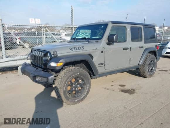 2022 Jeep Wrangler Unlimited Sport с VIN 1C4HJXDN7NW156538, выставлен на аукционе IAAI как лот 41526074 с пробегом 27 082 миль миль и . История ставок и продаж доступна на DreamBid. Изображение 2.