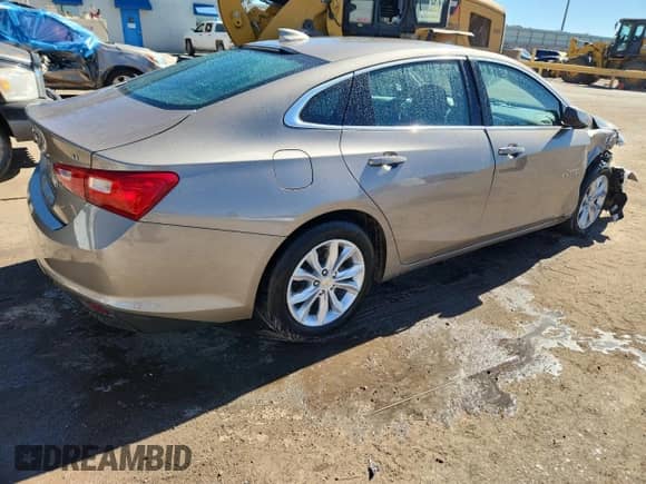 2025 Chevrolet Malibu LT with VIN 1G1ZD5ST9SF138080, listed as a Copart auction lot 90268605 with 14,828 mi miles and Clean title. Bid and sale history available at DreamBid. Image 3.