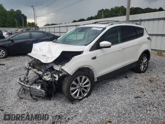 2017 Ford Escape Titanium with VIN 1FMCU9J94HUA99621, listed as a Copart auction lot 67202945 with 179,759 mi miles and Salvage title. Bid and sale history available at DreamBid. Image 1.