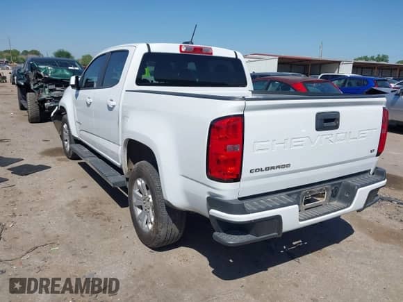 2022 Chevrolet Colorado 2WD LT z VIN 1GCGSCEA0N1313191, wystawiony jako IAAI lot #41976729 z przebiegiem 27 568 mil mil oraz . Historia ofert i sprzedaży dostępna na DreamBid. Obrazek 3.