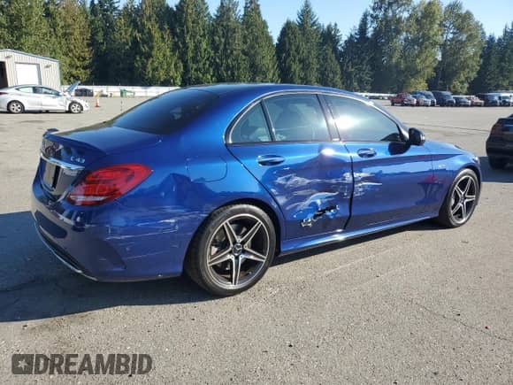 2018 Mercedes-Benz C 43 AMG с VIN 55SWF6EB9JU252062, выставлен на аукционе Copart как лот 81250995 с пробегом 42 060 миль миль и Списание • Salvage title. История ставок и продаж доступна на DreamBid. Изображение 3.