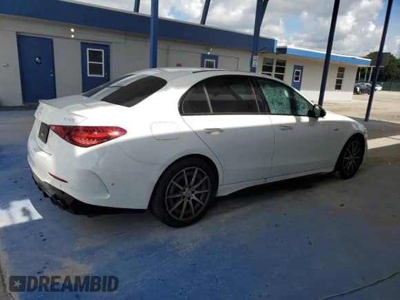 2023 Mercedes-Benz C 43 AMG with VIN W1KAF8HB7PR098740, listed as a Copart auction lot 68827055 with 9,379 mi miles and Clean title. Bid and sale history available at DreamBid. Image 3.