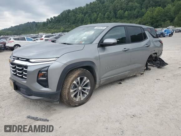 2025 Chevrolet Equinox AWD LT с VIN 3GNAXPEGXSL243343, выставлен на аукционе Copart как лот 69654165 с пробегом 9 537 миль миль и Списание • Salvage title. История ставок и продаж доступна на DreamBid. Изображение 1.