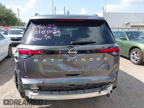 2025 Nissan Pathfinder SV с VIN 5N1DR3BA4SC211987, выставлен на аукционе IAAI как лот 42548482 с пробегом 14 782 миль миль и . История ставок и продаж доступна на DreamBid. Изображение 17.