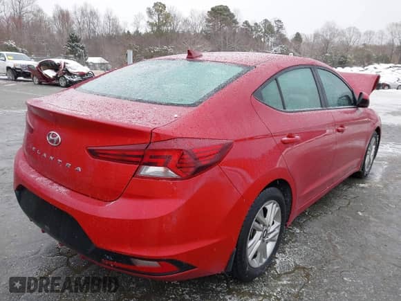 2020 Hyundai Elantra Value Edition with VIN KMHD84LF2LU084137, listed as a IAAI auction lot 41599599 with 62,827 mi miles and . Bid and sale history available at DreamBid. Image 4.