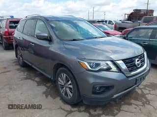 2019 Nissan Pathfinder S with VIN 5N1DR2MN0KC585068, listed as a IAAI auction lot 42875899 with 142,440 mi miles and . Bid and sale history available at DreamBid. Image 1.
