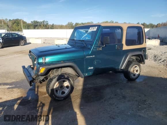 1997 Jeep Wrangler SE with VIN 1J4FY29P2VP411777, listed as a Copart auction lot 85746675 with 159,273 mi miles and Non repairable. Bid and sale history available at DreamBid. Image 1.