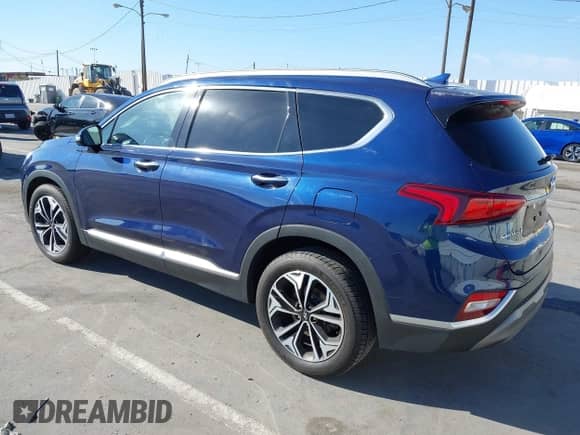2019 Hyundai Santa Fe Limited z VIN 5NMS53AA0KH079790, wystawiony jako IAAI lot #43324739 z przebiegiem 96 579 mil mil oraz . Historia ofert i sprzedaży dostępna na DreamBid. Obrazek 3.