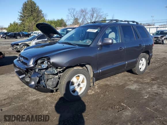 2006 Hyundai Santa Fe GLS z VIN KM8SC73D26U038446, wystawiony jako Copart lot #84503654 z przebiegiem 181 717 mil mil oraz Szkoda całkowita • Salvage title. Historia ofert i sprzedaży dostępna na DreamBid. Obrazek 1.