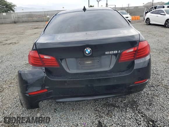 2015 BMW 5 Series 528i with VIN WBA5A5C54FD522801, listed as a Copart auction lot 81529765 with 175,095 mi miles and Salvage title. Bid and sale history available at DreamBid. Image 6.