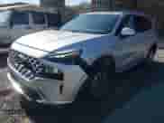 2022 Hyundai Santa Fe Blue with VIN KM8S2DA19NU042485, listed as a IAAI auction lot 42033983 with 80,301 mi miles and . Bid and sale history available at DreamBid. Image 6.