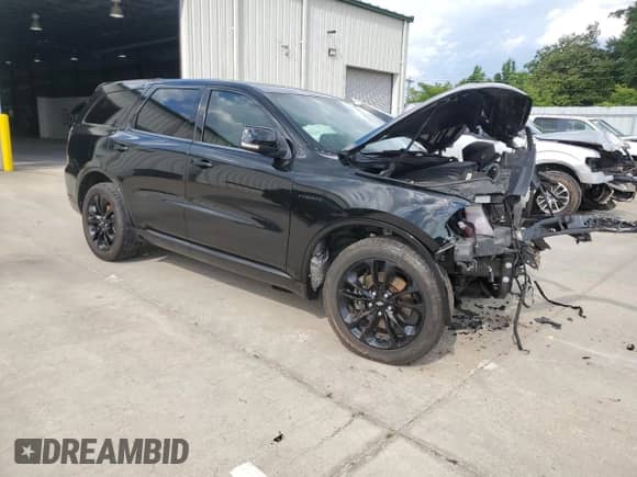 2020 Dodge Durango R/T with VIN 1C4SDHCT3LC393741, listed as a Copart auction lot 56969185 with Not provided miles and Salvage title. Bid and sale history available at DreamBid. Image 4.