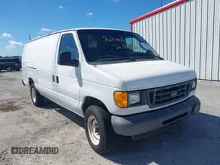 2006 Ford Econoline Cargo with VIN 1FTNS24W06DA66561, listed as a IAAI auction lot 43355344 with 367,653 mi miles and . Bid and sale history available at DreamBid. Image 1.