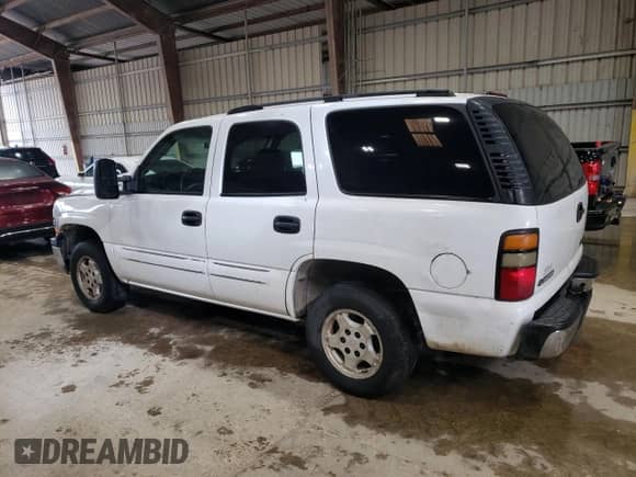 2004 Chevrolet Tahoe LS z VIN 1GNEC13V74R221226, wystawiony jako Copart lot #82191355 z przebiegiem Nie podano mil oraz Szkoda całkowita • Salvage title. Historia ofert i sprzedaży dostępna na DreamBid. Obrazek 2.