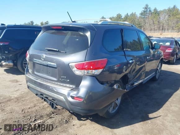 2014 Nissan Pathfinder SV z VIN 5N1AR2MM2EC681525, wystawiony jako IAAI lot #41772941 z przebiegiem 123 226 mil mil oraz . Historia ofert i sprzedaży dostępna na DreamBid. Obrazek 4.