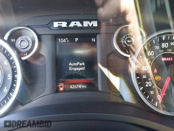 2022 Ram 1500 Big Horn with VIN 1C6RREMT7NN275879, listed as a IAAI auction lot 42973353 with 42,674 mi miles and . Bid and sale history available at DreamBid. Image 7.