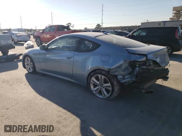 2010 Hyundai Genesis Coupe with VIN KMHHU6KH2AU004117, listed as a Copart auction lot 75518414 with 84,114 mi miles and Salvage title. Bid and sale history available at DreamBid. Image 2.