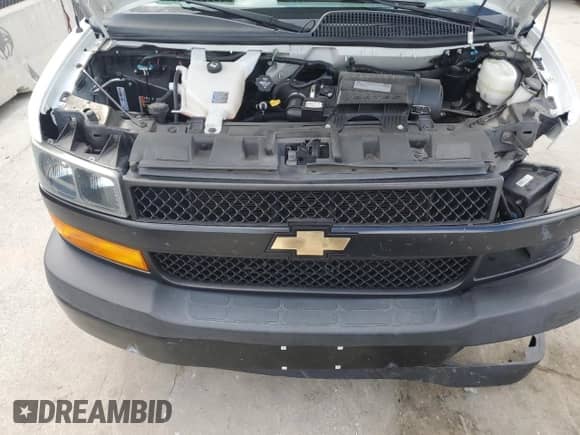 2020 Chevrolet Express Cargo with VIN 1GCWGAFGXL1252949, listed as a Copart auction lot 80924685 with 90,306 mi miles and Non repairable. Bid and sale history available at DreamBid. Image 12.