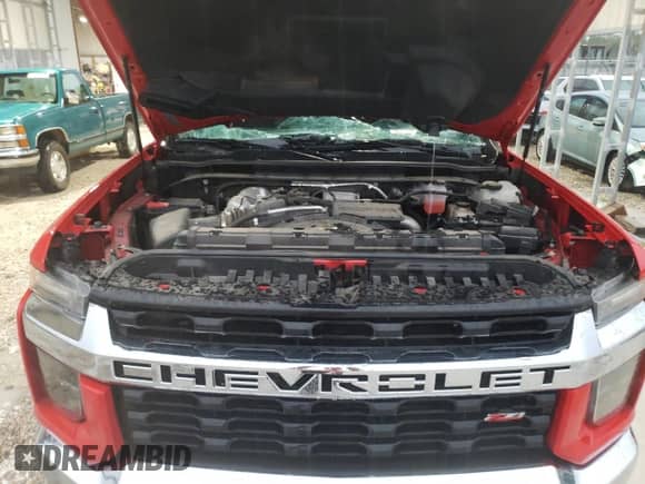 2023 Chevrolet Silverado 3500HD LT with VIN 2GC4YTEY0P1731570, listed as a Copart auction lot 81648345 with 17,340 mi miles and Salvage title. Bid and sale history available at DreamBid. Image 11.