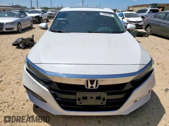 2020 Honda Accord Touring with VIN 1HGCV3F96LA002597, listed as a Copart auction lot 71090365 with 107,879 mi miles and Salvage title. Bid and sale history available at DreamBid. Image 5.