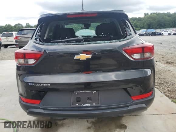 2023 Chevrolet TrailBlazer LS with VIN KL79MMS2XPB181072, listed as a Copart auction lot 66100415 with 22,973 mi miles and Salvage title. Bid and sale history available at DreamBid. Image 6.